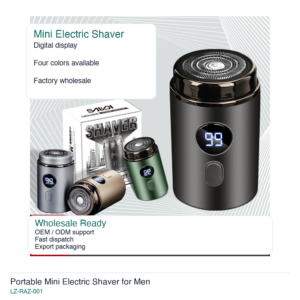 Portable Mini Electric Shaver for Men listing image 1
