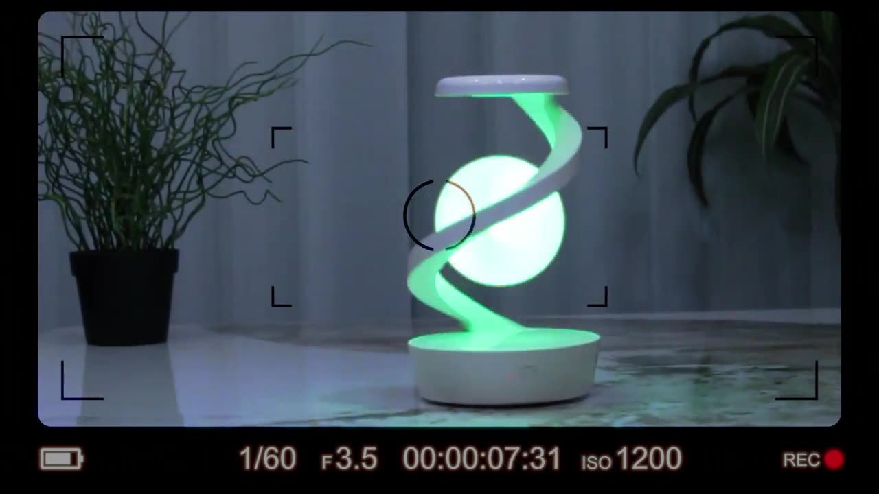 Floating sensor rotating night light RGB ambient light image